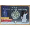 2 euros commémorative Belgique 2015 Blister abimé année du développement version flamande