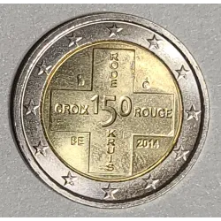 2 euros commémorative Belgique 2014 Sans blister 150 ans de la croix rouge