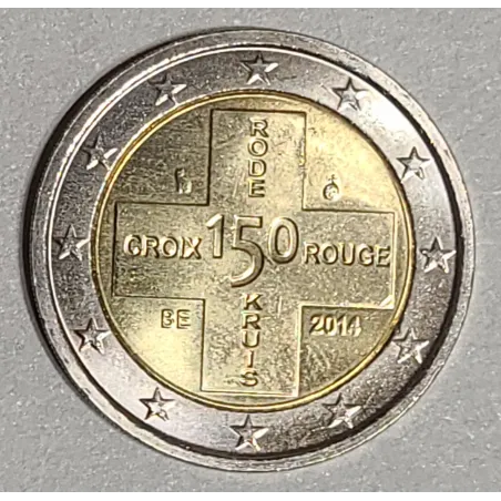 2 euros commémorative Belgique 2014 Sans blister 150 ans de la croix rouge