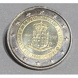 2 euros commémorative Belgique 2017 Sans blister Université de Liège