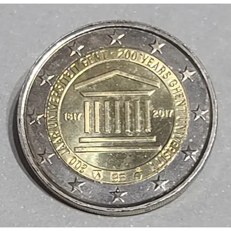 2 euros commémorative Belgique 2017 Sans blister Université de Gand