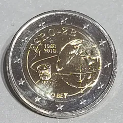 2 euros commémorative Belgique 2018 Sans blister Satellite ESRO-2B
