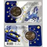 2 euros commémorative Belgique 2019 Blister abîmé Institut monétaire Européen  version Flamande