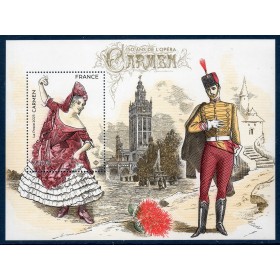 Bloc Feuillet France F5859 150 ans Opéra Carmen Neufs