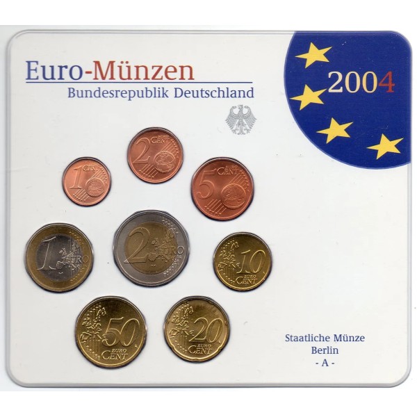 Coffret BU Allemagne 2004 lettre A série de pièce euro