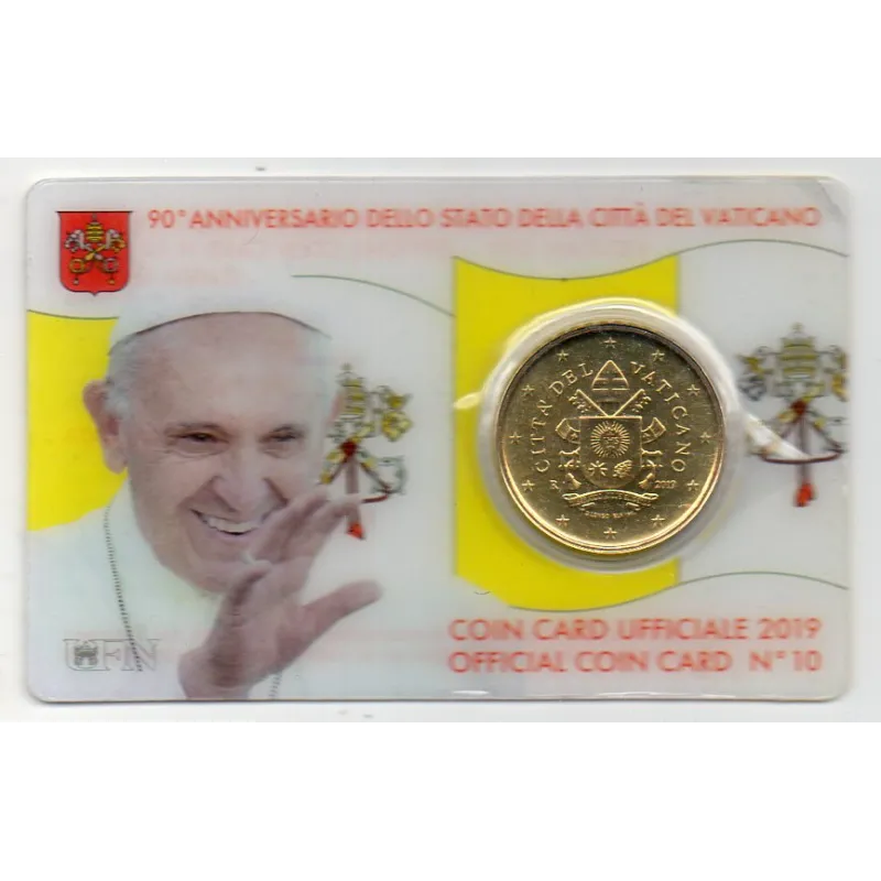 coincard n°10 Pièce 50 centimes d'euro 2019 Francois coincard n°10 Pièce 50 centimes d'euro 2019 Francois