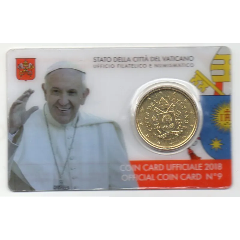 coincard n°9 Pièce 50 centimes d'euro 2018 Francois coincard n°9 Pièce 50 centimes d'euro 2018 Francois