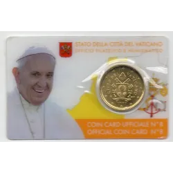 coincard n°8 Pièce 50 centimes d'euro 2017 Francois