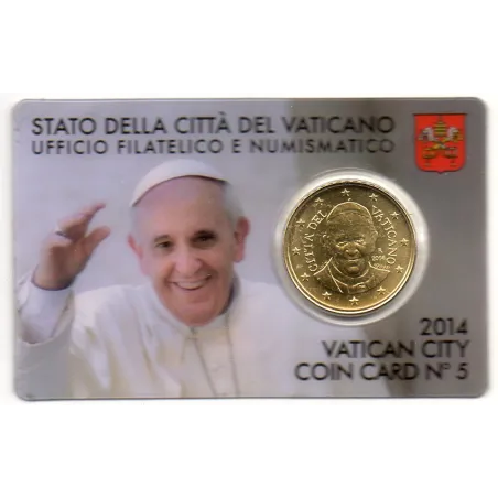 Coincard n°5 Pièce 50 centimes d'euro 2014 Francois