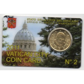 Coincard n°2 Pièce 50 centimes d'euro 2011 Francois