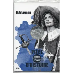 Pièce 10 euros 2019 d'Artagnan, série Histoire de France