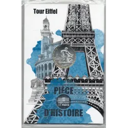 Pièce 10 euros 2019 Tour eiffel, série Histoire de France