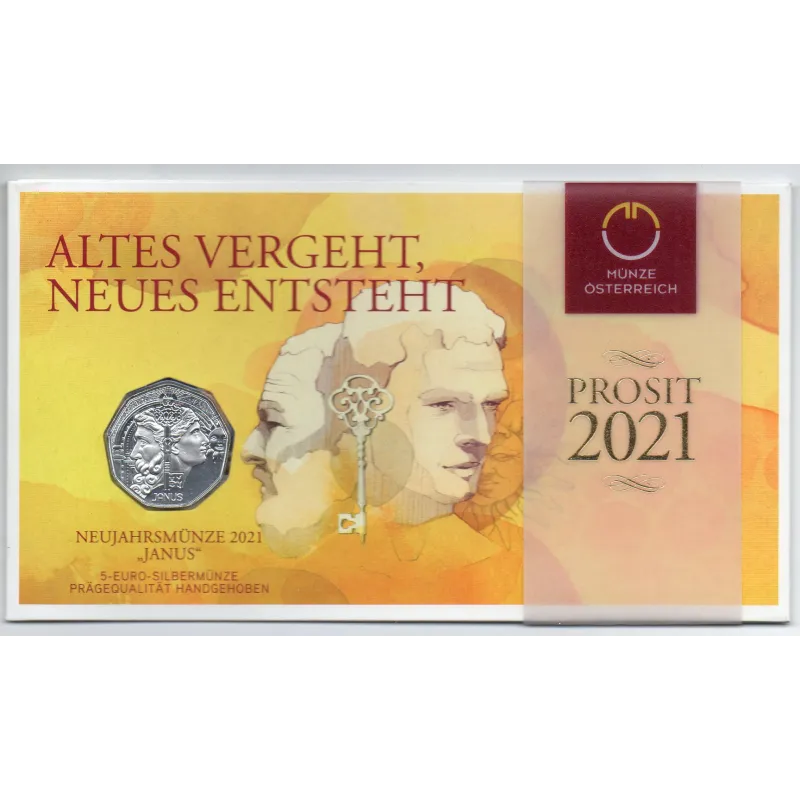 5 Euro Autriche 2021 - BU Janus 5€ argent 5 Euro Autriche 2021 - BU Janus 5€ argent