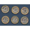 Lot de 6 pièces 10 francs Génie 1988-2000