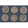 Lot de 6 pièces 10 francs Génie 1988-2000