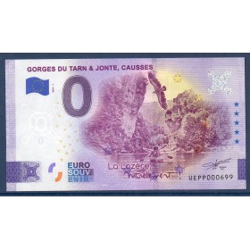 Billet souvenir Gorges du Tarn et Jonte, Causses 0 euro touristique 2023