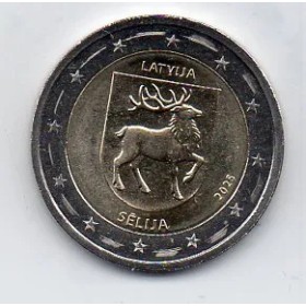 2 euro commémorative Lettonie 2025 Sélonie pièce de monnaie €