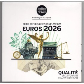 Coffret BU France 2026 pièces de monnaies Euros