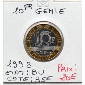 10 francs Génie bastille 1998 FDC