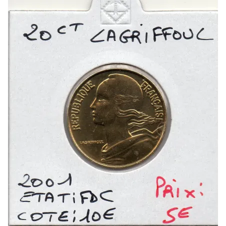 20 centimes Lagriffoul 2001 FDC
