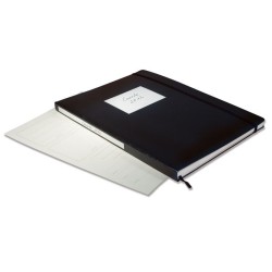 Classeur Travel A5 24 pages Chamois, couverture noire