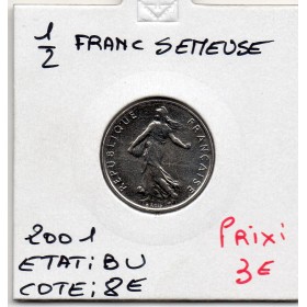 1/2 Franc Semeuse Nickel 2001 FDC