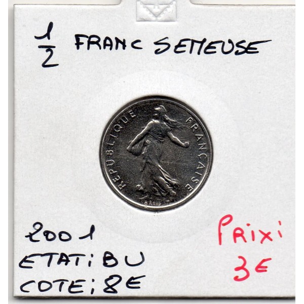 1/2 Franc Semeuse Nickel 2001 FDC