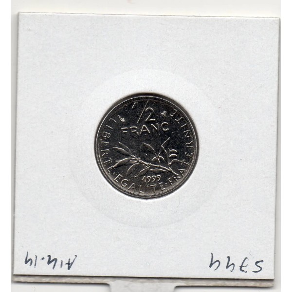 1/2 Franc Semeuse Nickel 1999 FDC, France pièce de monnaie