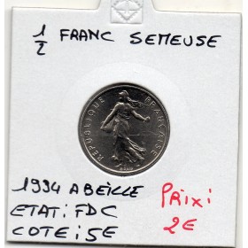 1/2 Franc Semeuse Nickel 1994 Abeille FDC