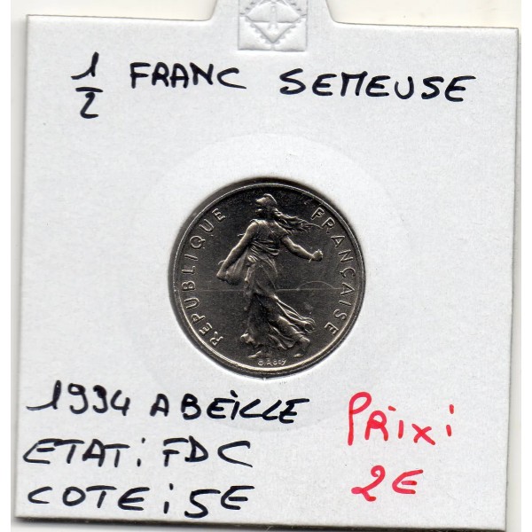 1/2 Franc Semeuse Nickel 1994 Abeille FDC