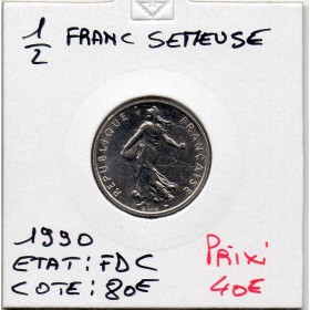 1/2 Franc Semeuse Nickel 1990 FDC