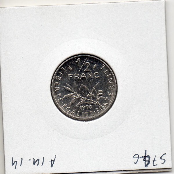 1/2 Franc Semeuse Nickel 1990 FDC