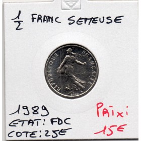 1/2 Franc Semeuse Nickel 1989 FDC
