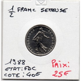 1/2 Franc Semeuse Nickel 1988 FDC