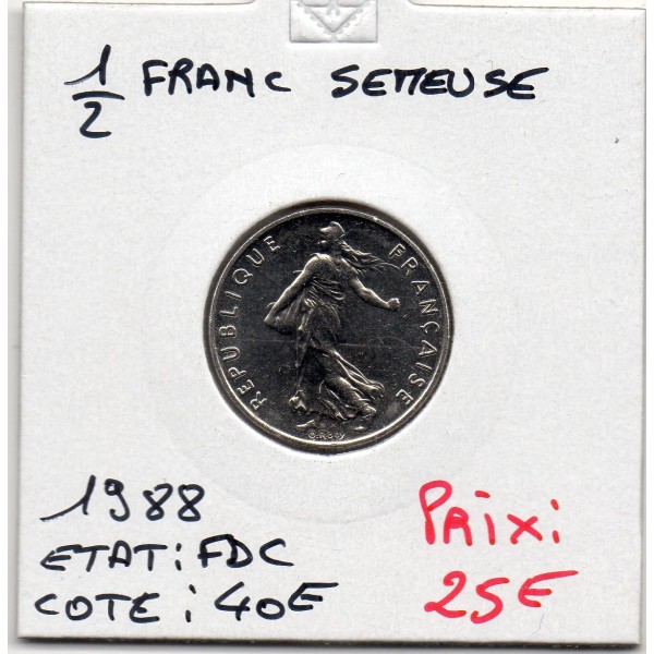 1/2 Franc Semeuse Nickel 1988 FDC