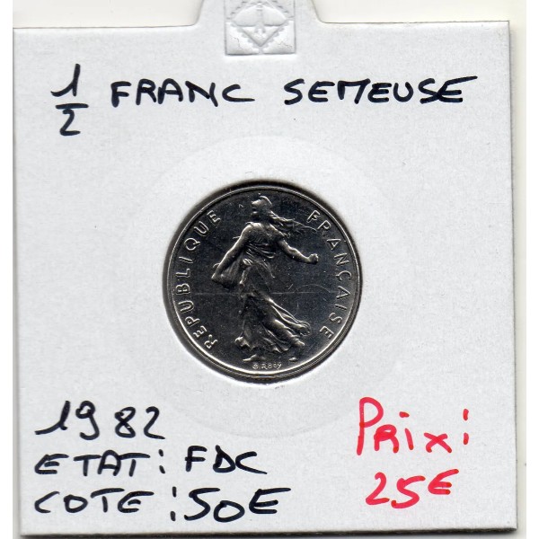 1/2 Franc Semeuse Nickel 1982 FDC