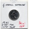 1/2 Franc Semeuse Nickel 1982 FDC