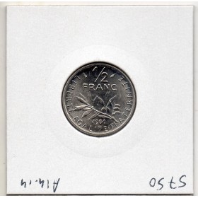 1/2 Franc Semeuse Nickel 1981 FDC, France pièce de monnaie