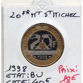 20 francs Mont St Michel 1998 BU FDC
