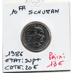 10 francs Schuman 1986 Sup+