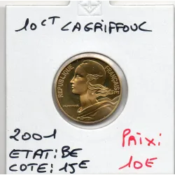 10 centimes Lagriffoul 2001 BE FDC