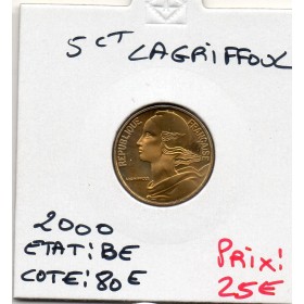5 centimes Lagriffoul 2000 BE