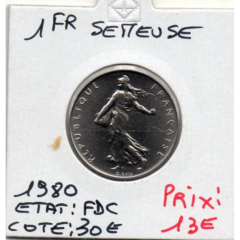 1 franc Semeuse Nickel 1980 FDC 1 franc Semeuse Nickel 1980 FDC