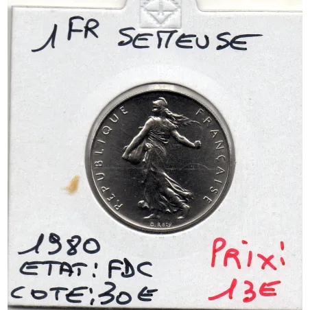 1 franc Semeuse Nickel 1980 FDC