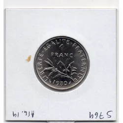 1 franc Semeuse Nickel 1980 FDC