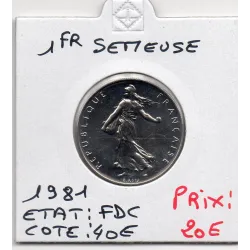 1 franc Semeuse Nickel 1981 FDC
