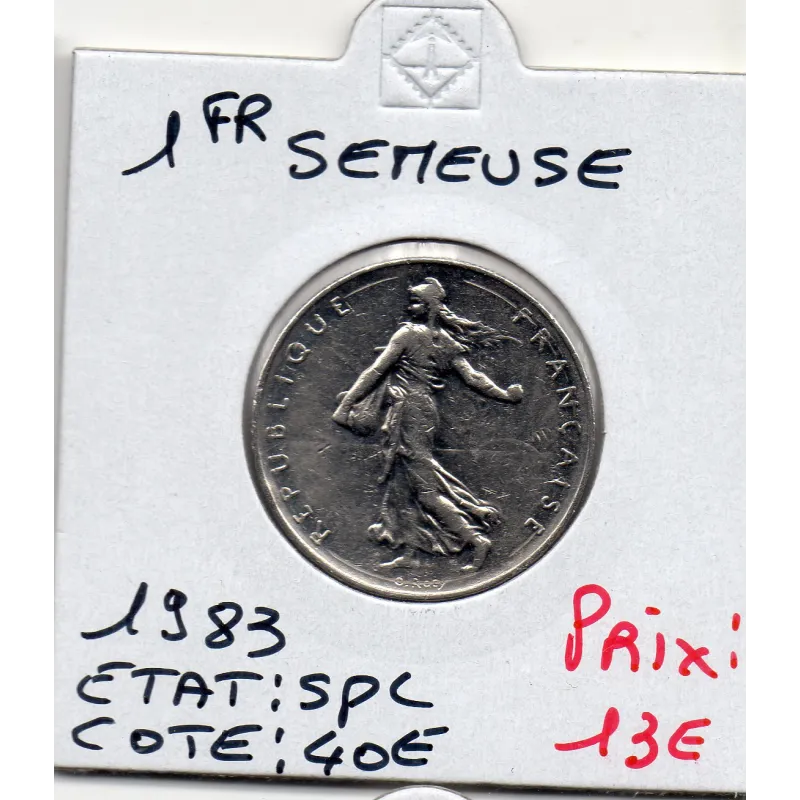 1 franc Semeuse Nickel 1983 SPL 1 franc Semeuse Nickel 1983 SPL