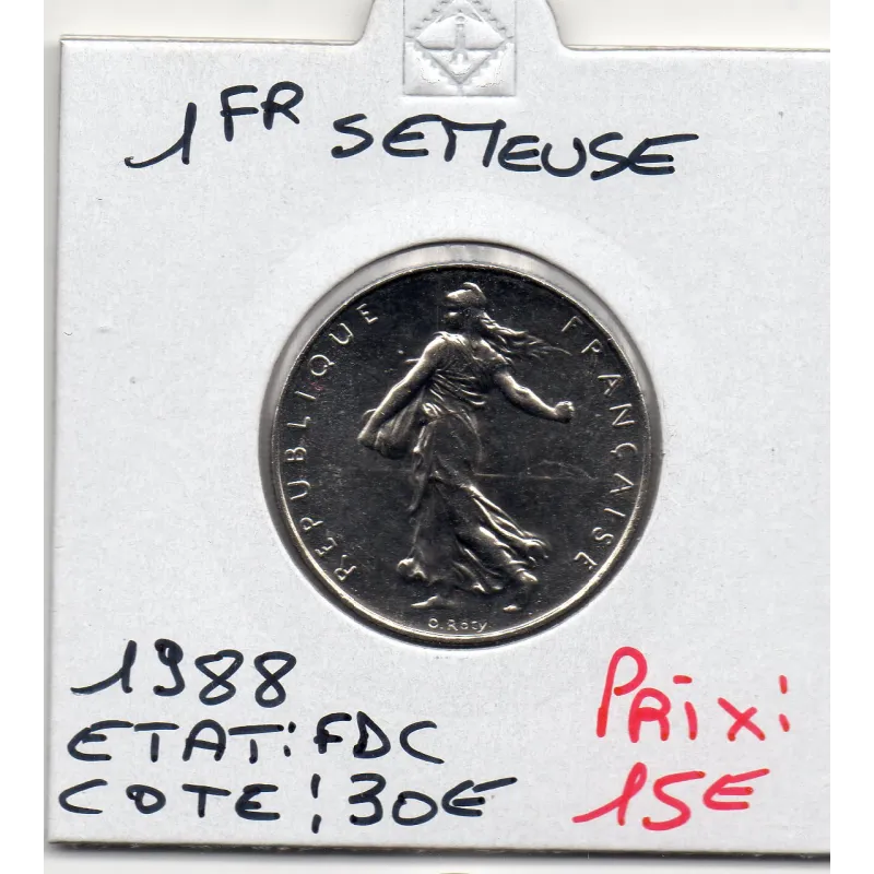 1 franc Semeuse Nickel 1988 FDC 1 franc Semeuse Nickel 1988 FDC