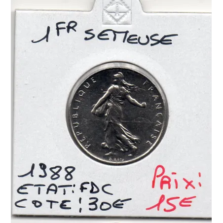 1 franc Semeuse Nickel 1988 FDC