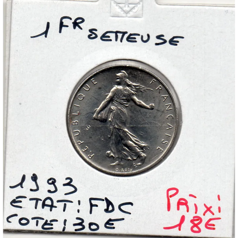1 franc Semeuse Nickel 1993 FDC 1 franc Semeuse Nickel 1993 FDC